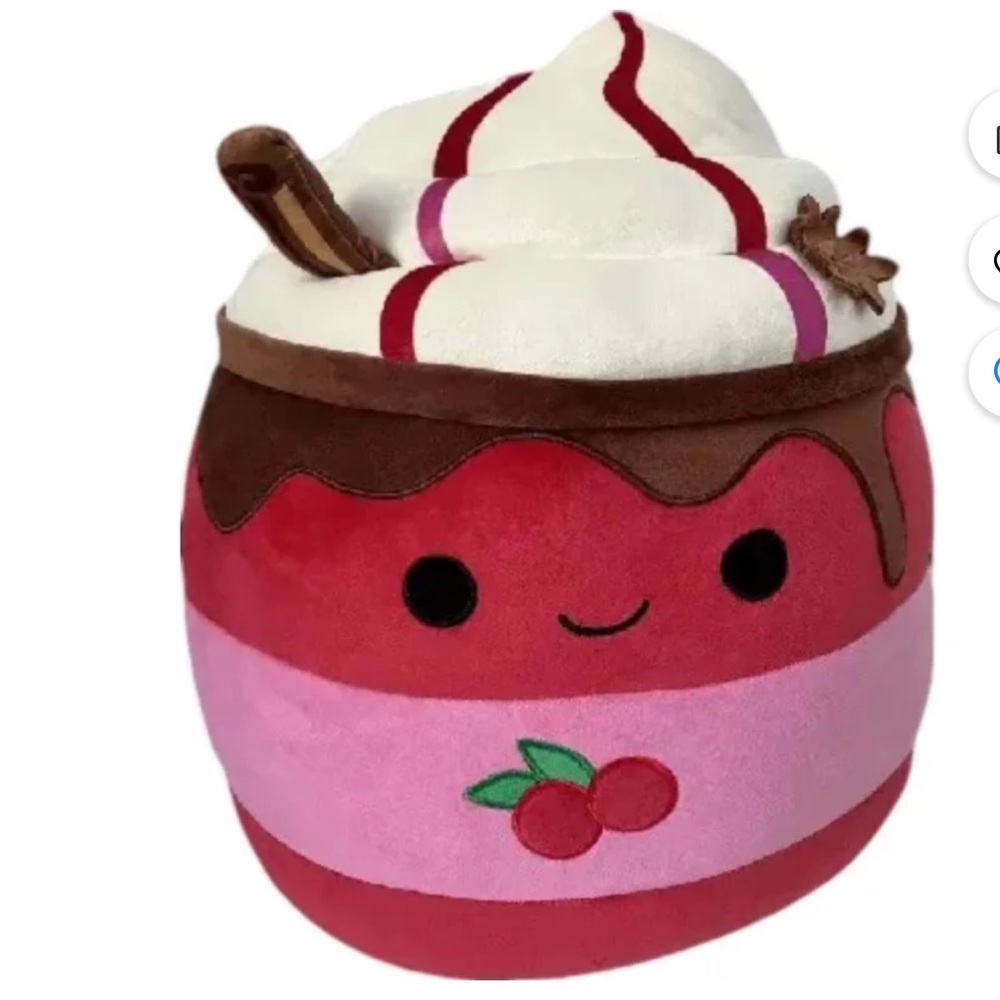 Squishmallows Plush 11" Maude Cranberry Mocha Stuffed Toy - Picture 2 of 2